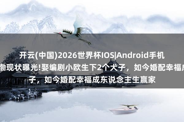 开云(中国)2026世界杯IOS|Android手机app下载 51岁黄渤现状曝光!娶编剧小欧生下2个犬子,如今婚配幸福成东说念主生赢家